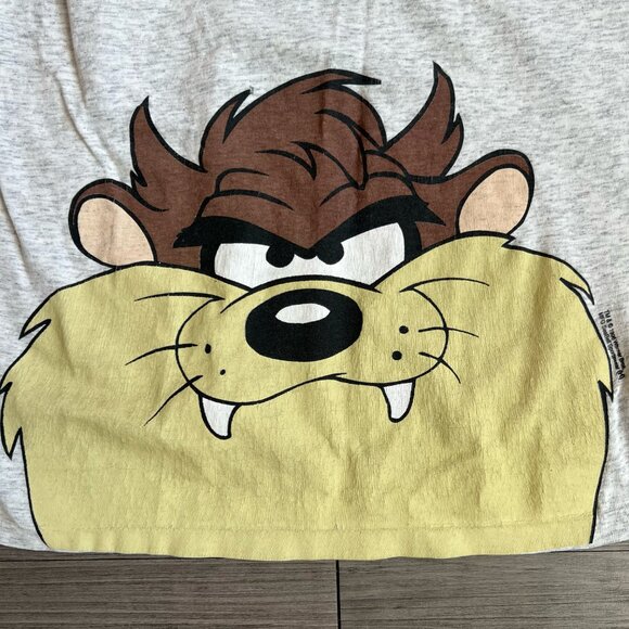 Vtg 90s Tasmanian Devil Looney Tunes Single Stitch T-Shirt Oversized Size 2XL - Picture 2 of 7